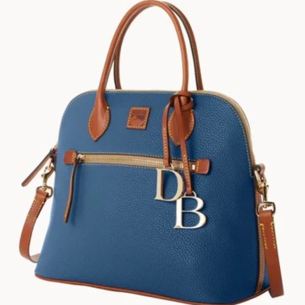 Dooney & Bourke Pebble Grain LARGE Domed Satchel/Shoulder Bag/Crossbody Bag - Picture 5 of 15
